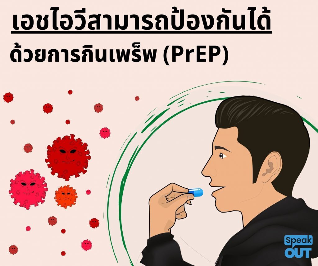 ยาเพร็พ PrEP ป้องกันเอชไอวีได้