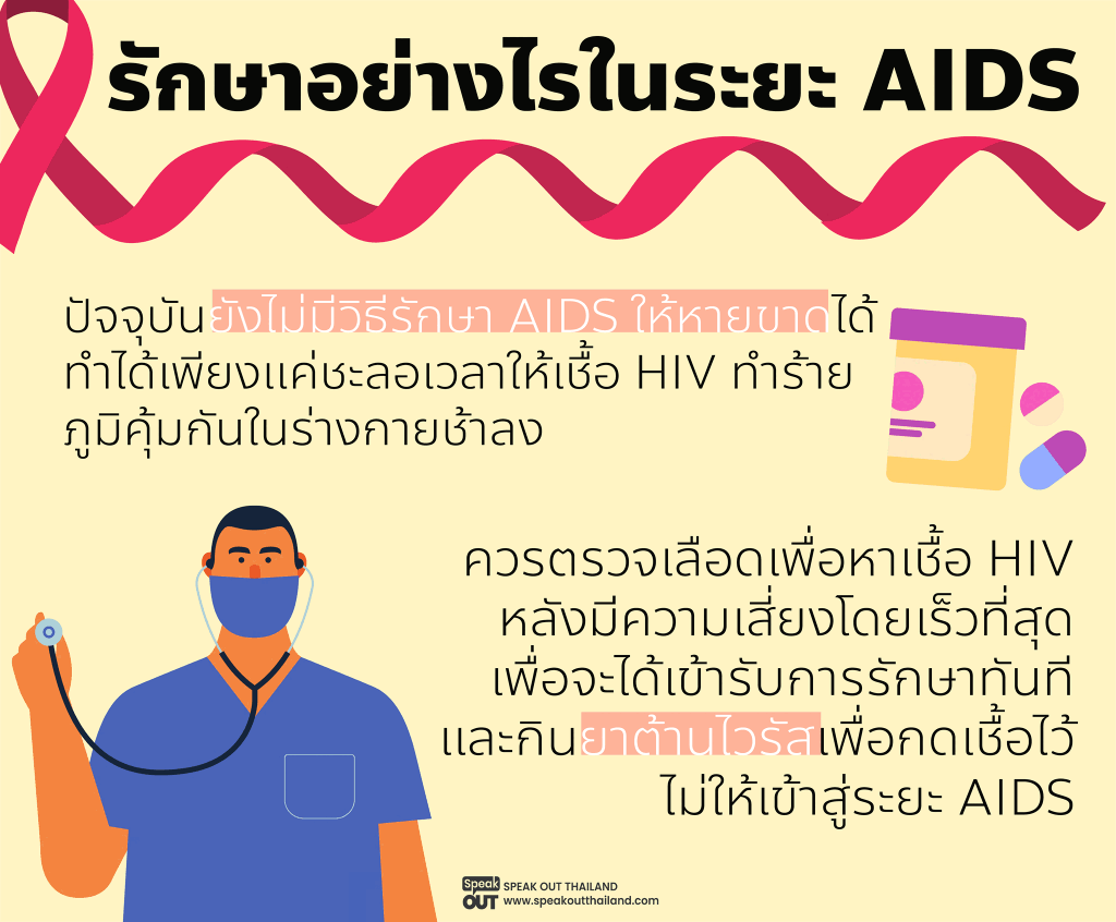 รักษาอย่างไรในระยะ AIDS