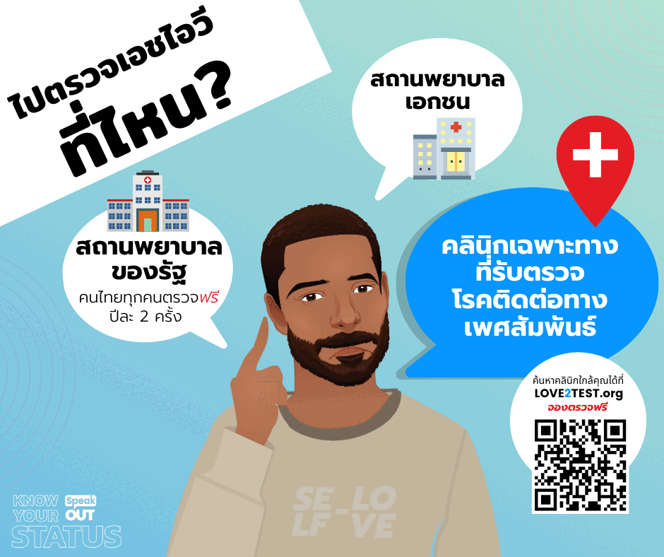 ไปตรวจเอชไอวีที่ไหนได้บ้าง